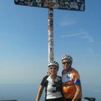 Gaby et Théo au sommet du Ventoux